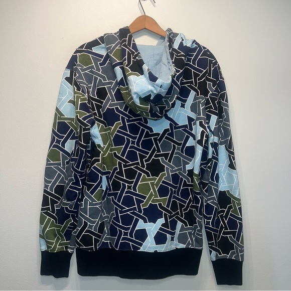 Reef Men's Fleece Hoodie Geometric Sz Small Skater Surfer - Mint Condition - Picture 6 of 10